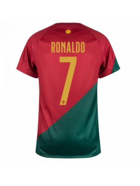 Portugal Cristiano Ronaldo #7 Replika Hemmakläder VM 2022 Kortärmad